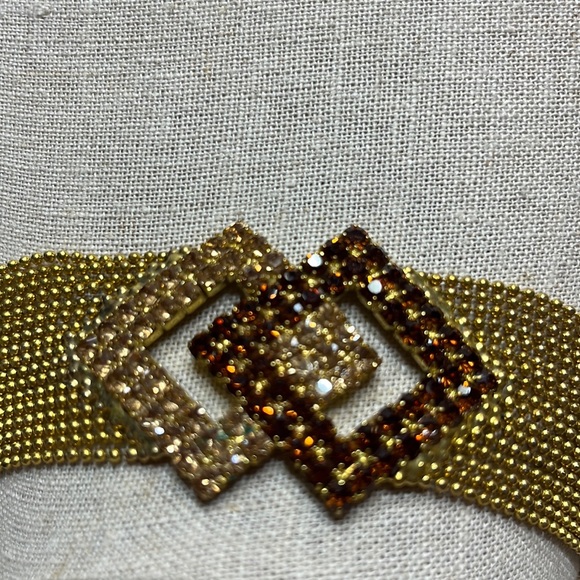 Gold & Bronze Gems Geometric Bracelet - Picture 3 of 9